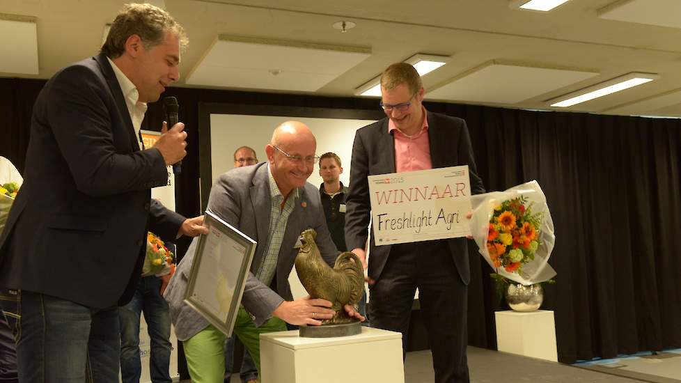 Freshlight Agri wordt door de deelnemers aan het symposium met 52 procent van de stemmen tot winnaar gekozen.