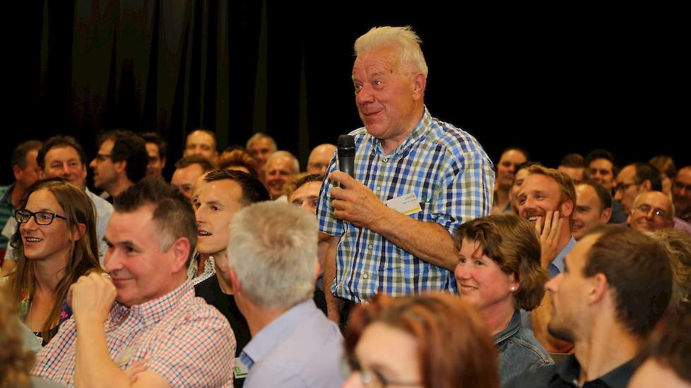 Leghennenhouder Jaap de van Heg kreeg de lachers met zijn uitspraken op de hand.