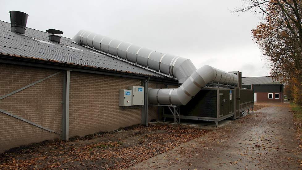 Roel: “We hebben voor de warmtewisselaar Clima+ Unit  2,0 m3/h per dier gekozen, omdat we gingen berekenen hoeveel m3 we nodig hadden in de stal. Op een gegeven moment kwamen we op de ideale aantallen uit als we twee van deze warmtewisselaars zouden neerz