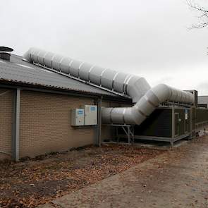 Roel: “We hebben voor de warmtewisselaar Clima+ Unit  2,0 m3/h per dier gekozen, omdat we gingen berekenen hoeveel m3 we nodig hadden in de stal. Op een gegeven moment kwamen we op de ideale aantallen uit als we twee van deze warmtewisselaars zouden neerz