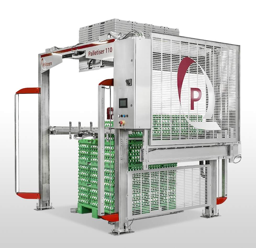 De Paletiser 110 in combinatie met pakker en stapelaar.