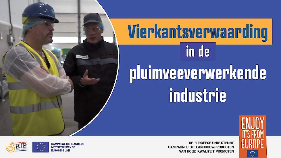 Vierkantsverwaarding in de pluimveeverwerkende industrie