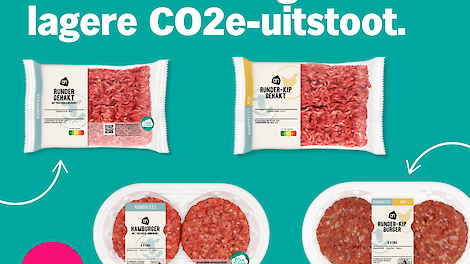 Albert Heijn introduceert kip-rundergehakt en -burger met lagere CO2-uitstoot