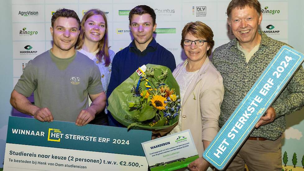 Winnaar van Het Sterkste Erf 2024, familie Lubbersen.